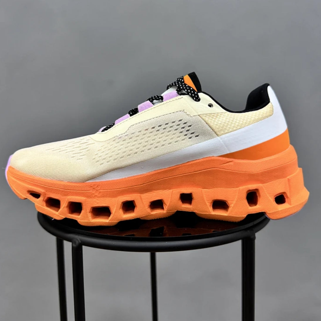 On Cloudmonster Beige Orange