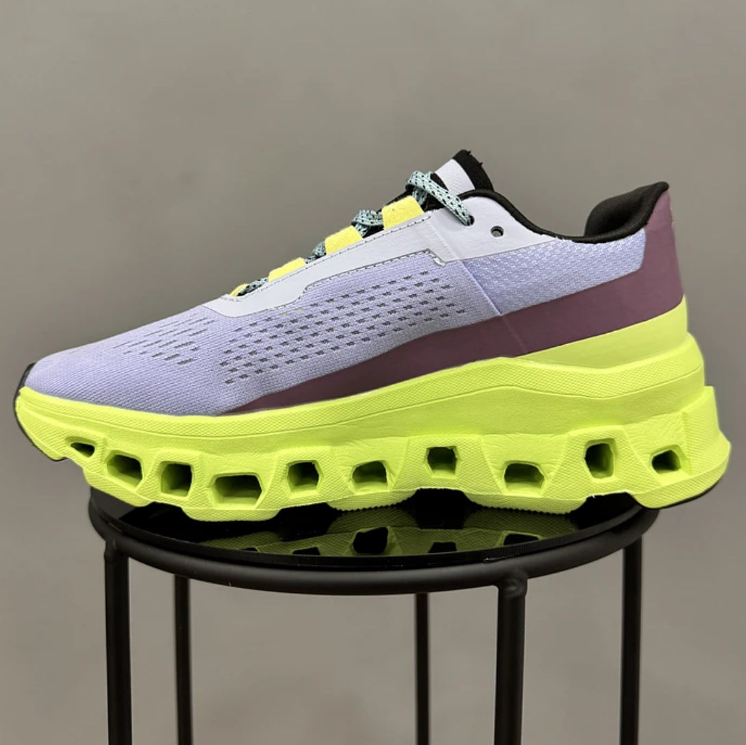On Cloudmonster Verde Morado