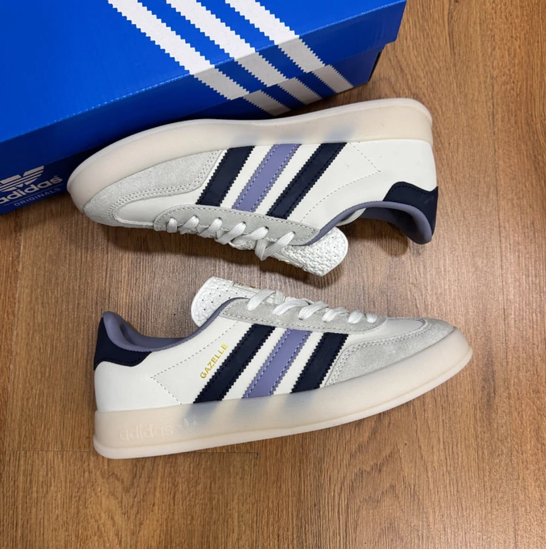 Adidas Gazelle Indoor White Purple