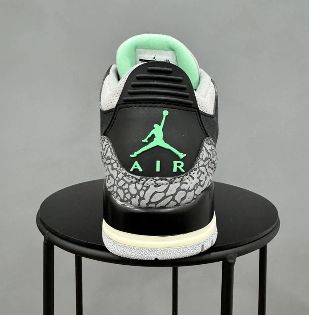 Jordan Retro 3 Green Glow