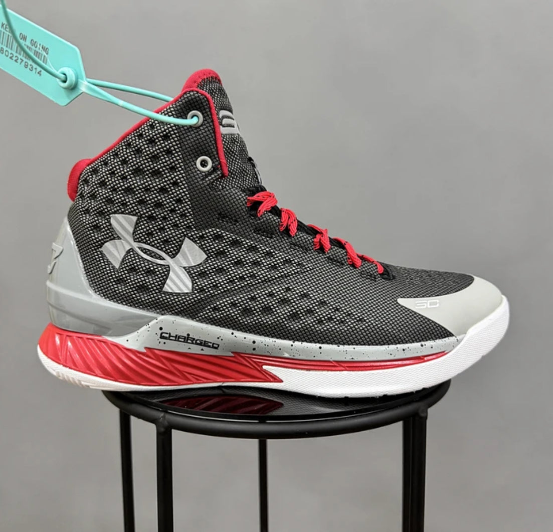 Under Armour Curry 1 Grey Red