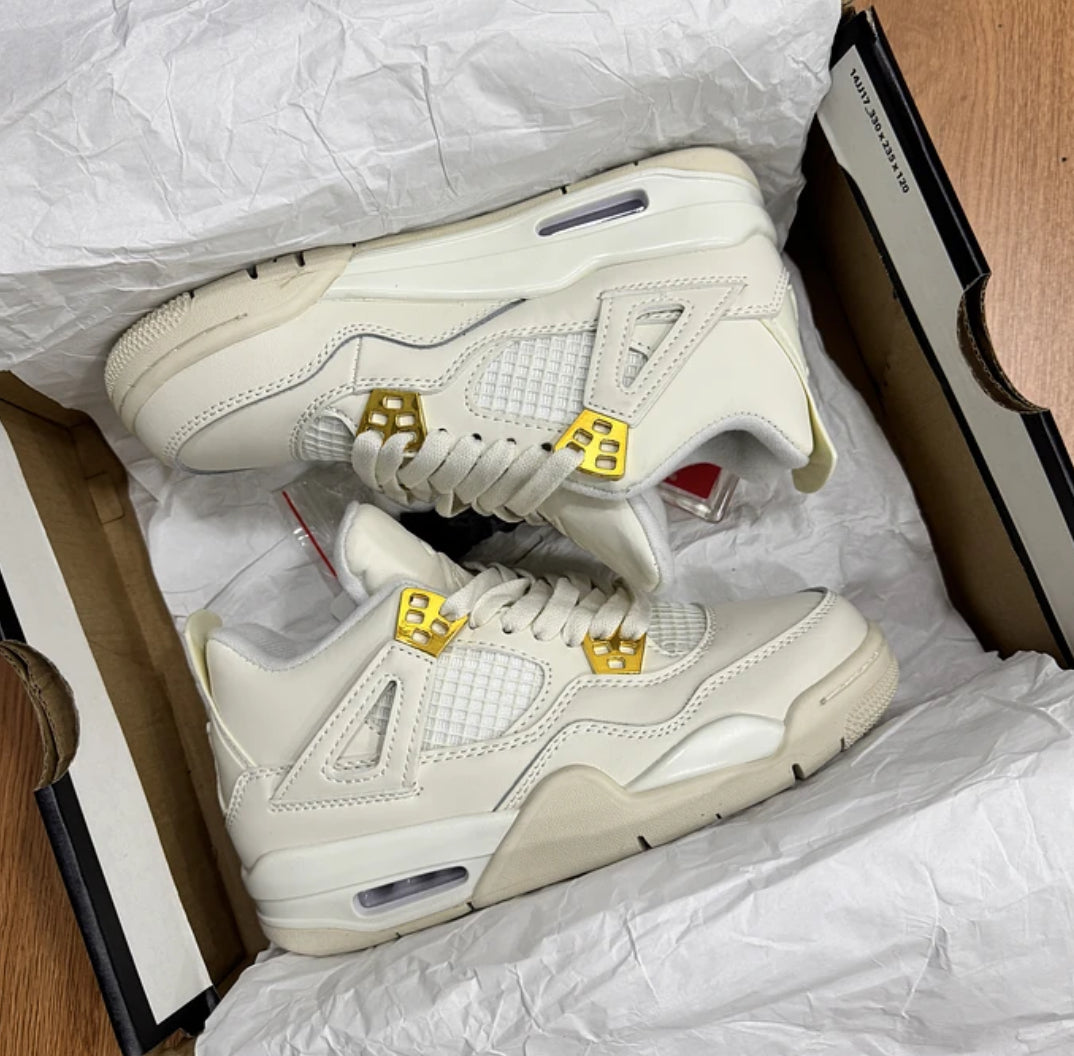 Jordan Retro 4 Metallic Gold